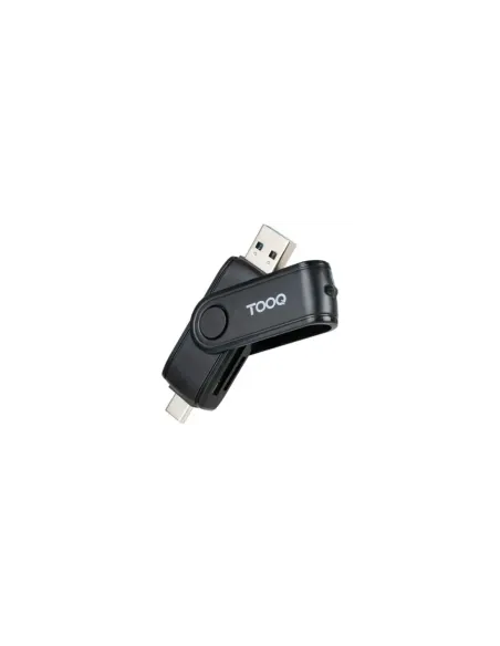 Lector de Tarjetas Externo TooQ TQR-3003B/ USB 2.0 y USB Tipo-C
