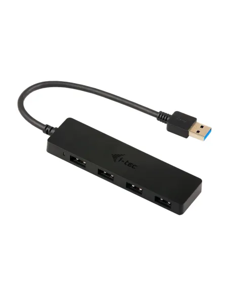 Hub i - tec usb 3.0 delgado con 4 puertos usb 3.0 con cable integrado 20cm
