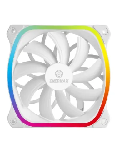 Ventilador caja gaming enermax squa rgb 120 mm blanco