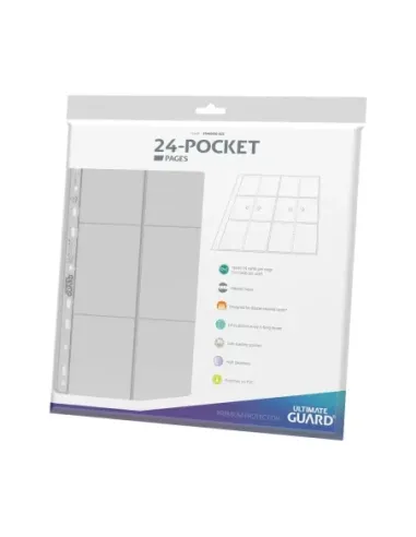 Carpeta transparente ultimate guard de 24 bolsillos y cuatro filas de páginas - carga lateral (10)