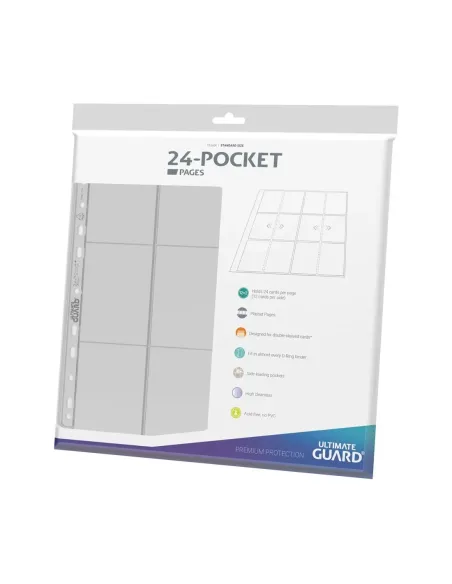 Carpeta transparente ultimate guard de 24 bolsillos y cuatro filas de páginas - carga lateral (10)