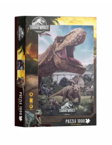 Puzzle 1000 poster compo rex jurassic world