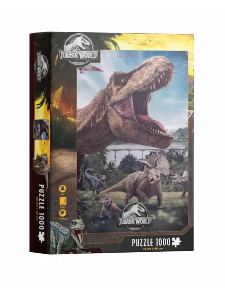 Puzzle 1000 poster compo rex jurassic world