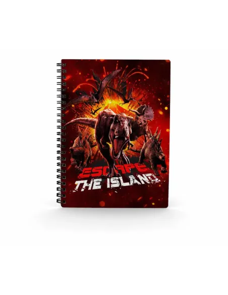 Libreta sd toys efecto 3d escape jurassic world