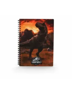 Libreta efecto 3d into the wild jurassic world