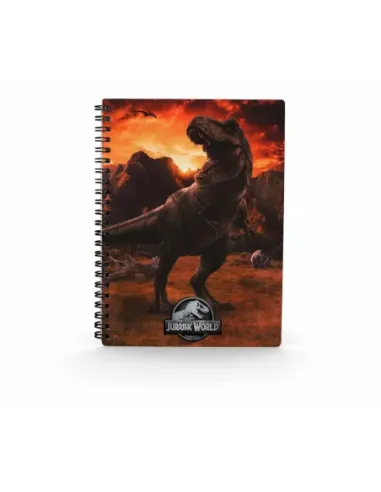 Libreta efecto 3d into the wild jurassic world