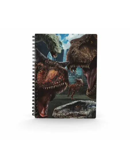 Libreta sd toys efecto 3d selfie jurassic world