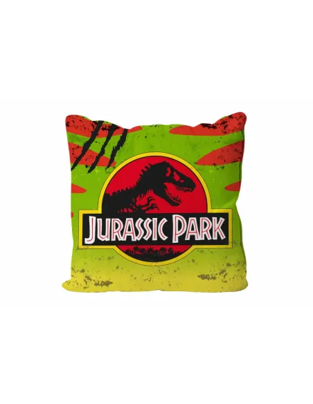 Cojin cuadrado logo coche jurassic park envasado vacio