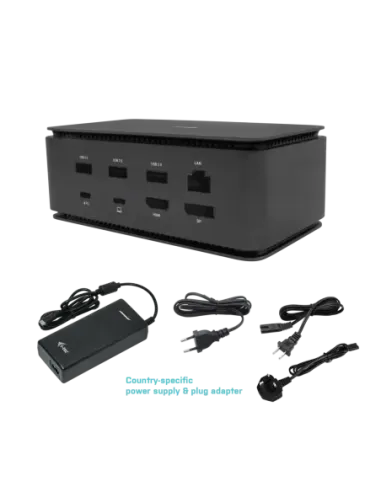 Docking station i - tec dual 4k hdmi dp - pd 80 w + i - tec universal charger 100 w