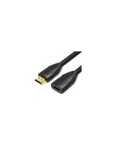 Cable Alargador HDMI Vention VAA-B06-B100/ HDMI Macho - HDMI Hembra/ 1m/ Negro