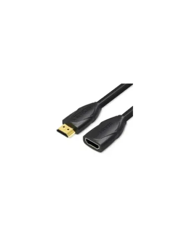 Cable Alargador HDMI Vention VAA-B06-B200/ HDMI Macho - HDMI Hembra/ 2m/ Negro