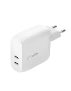 Cargador belkin wcb006vfwh 40w 2x usb tipo c blanco