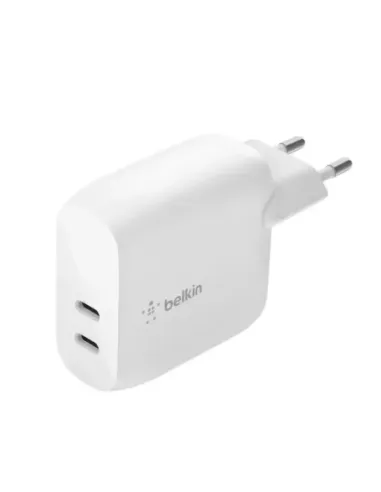 Cargador belkin wcb006vfwh 40w 2x usb tipo c blanco