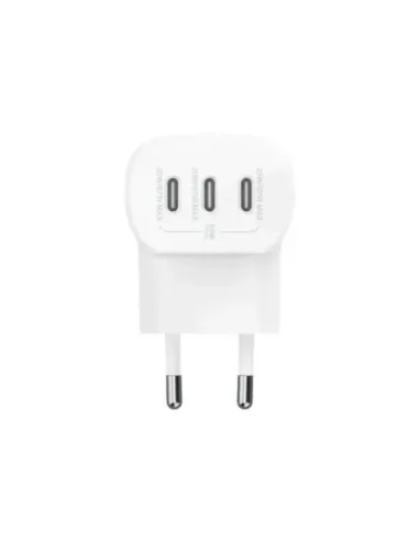 Cargador belkin wcc002vfwh 67w 3x usb tipo c blanco