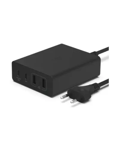 Cargador de pared belkin wch010vfbk 108w 2x usb tipo c 2x usb tipo a negro