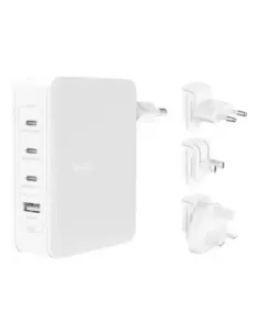 Cargador de pared belkin wch014btwh 140w 3x usb tipo c 1x usb tipo a