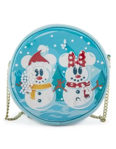 Bolso loungefly disney minnie y mickey muñecos de nieve