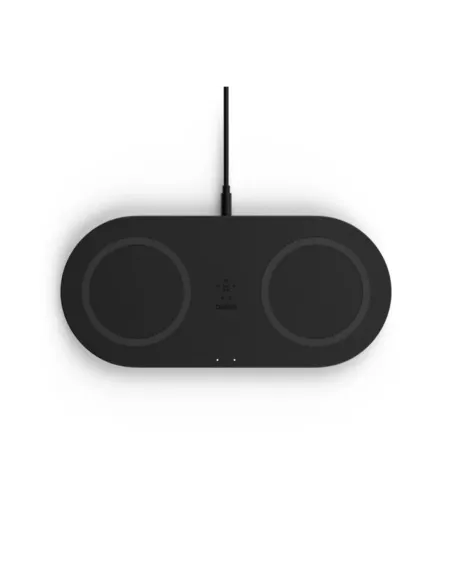 Base de carga inalambrica doble belkin wiz002vfbk negra