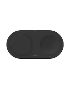 Base de carga inalambrica doble belkin wiz021vfbk negra