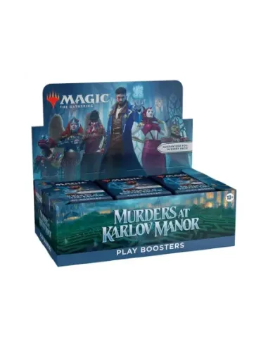 Caja de sobres magic the gathering play booster murders at karlov manor inglés