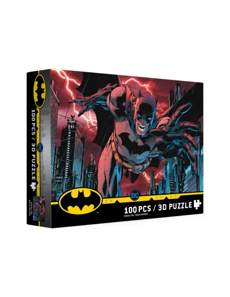 Puzle 100 efecto 3d batman ciudad universo dc
