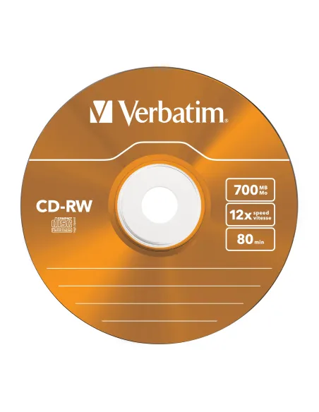 Verbatim CD-RW Colour 12x 700 MB 5 pieza(s)