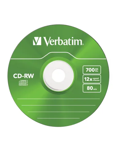 Verbatim CD-RW Colour 12x 700 MB 5 pieza(s)
