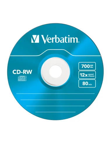 Verbatim CD-RW Colour 12x 700 MB 5 pieza(s)