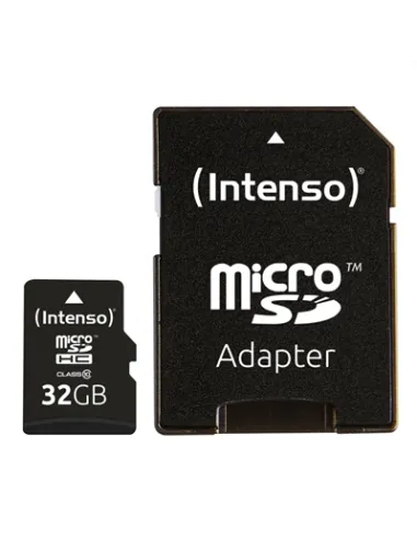 Tarjeta micro sd intenso 32gb cl10 + adaptador sd