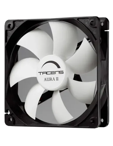 Tacens 3AURAII12, Ventilador Ordenador 12 cm, Ultrasilencioso, Antipolvo, Negro