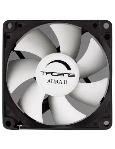 Tacens 3AURAII8, Ventilador Ordenador 8 cm, Ultrasilencioso, Antipolvo, Negro