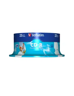 Verbatim CD-R AZO Wide Inkjet Printable 700 MB 52x 25 pieza(s) 2