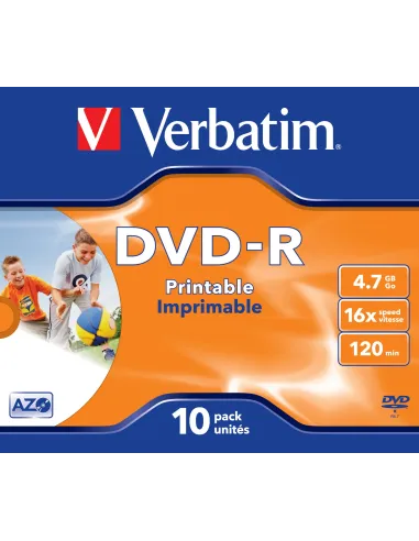 Verbatim 43521 DVD en blanco 4,7 GB DVD-R 10 pieza(s)