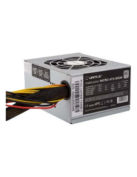UNYKAch SFX 300W unidad de fuente de alimentación 20+4 pin ATX Plata