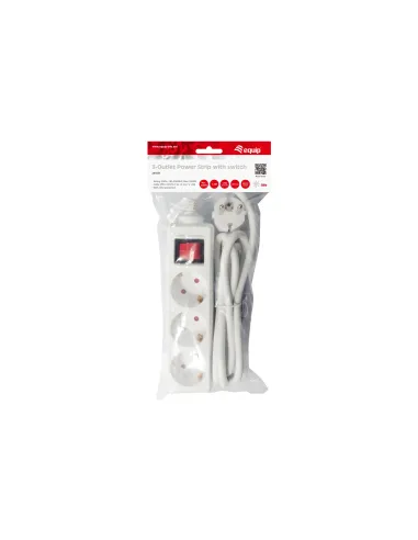 Equip 245551 base múltiple 1,5 m 3 salidas AC Interior Blanco