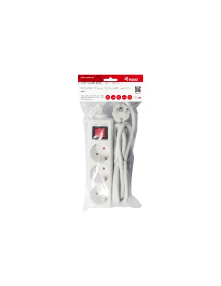 Equip 245551 base múltiple 1,5 m 3 salidas AC Interior Blanco