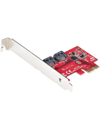StarTech.com Tarjeta PCIe SATA - Tarjeta PCI Express Controladora de 2 Puertos SATA de 6Gbps - de Perfil Completo o Bajo -