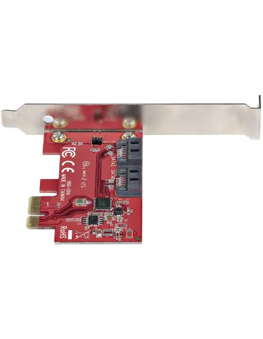 StarTech.com Tarjeta PCIe SATA - Tarjeta PCI Express Controladora de 2 Puertos SATA de 6Gbps - de Perfil Completo o Bajo -