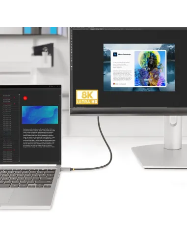 StarTech.com Cable Adaptador de 2m USB-C a HDMI - 8K 60Hz - 4K 144Hz - HDR10 - Cable Conversor de Vídeo USB tipo C a HDMI 2.1 -