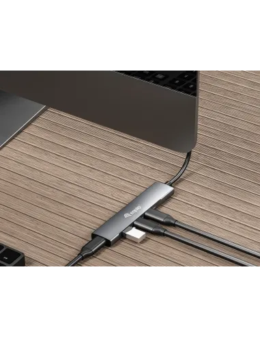 Equip 128963 hub de interfaz USB 3.2 Gen 1 (3.1 Gen 1) Type-C 5000 Mbit s Negro, Plata