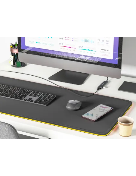 Equip 128963 hub de interfaz USB 3.2 Gen 1 (3.1 Gen 1) Type-C 5000 Mbit s Negro, Plata