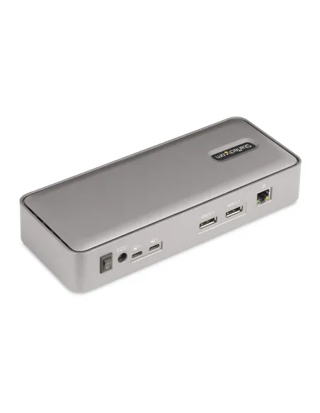 StarTech.com Docking Station KVM USB-C para Portátil - Replicador de Puertos USB Tipo C para 2 Monitores DisplayPort 4K 60Hz -