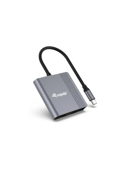 Equip Adaptador 3 en 1 USB-C a HDMI   USB-A   USB PD, 4K 60Hz, 100W USB PD