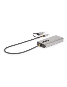 StarTech.com Adaptador Multipuertos USB-C - HDMI Doble (4K30Hz 1080p60Hz) - Hub Ladrón 3x USB-A - Mini Docking Station de 2