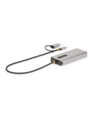 StarTech.com Adaptador Multipuertos USB-C - HDMI Doble (4K30Hz 1080p60Hz) - Hub Ladrón 3x USB-A - Mini Docking Station de