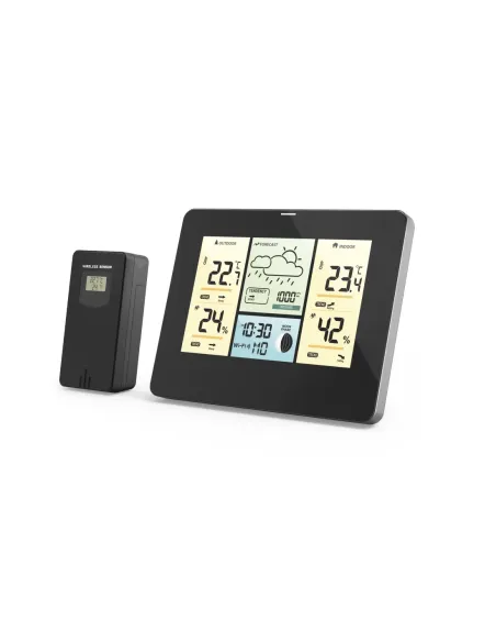 Hama 00176596 estación meteorológica digital Negro Batería Wifi