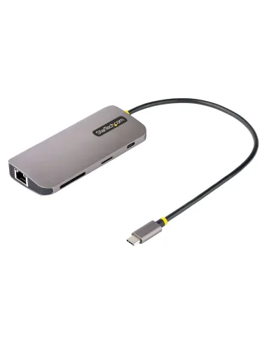 StarTech.com Adaptador Multipuertos USB C de Vídeo 4K a 60Hz, con Hub de 3 Puertos USB-A de 5Gbps, Entrega de Alimentación USB