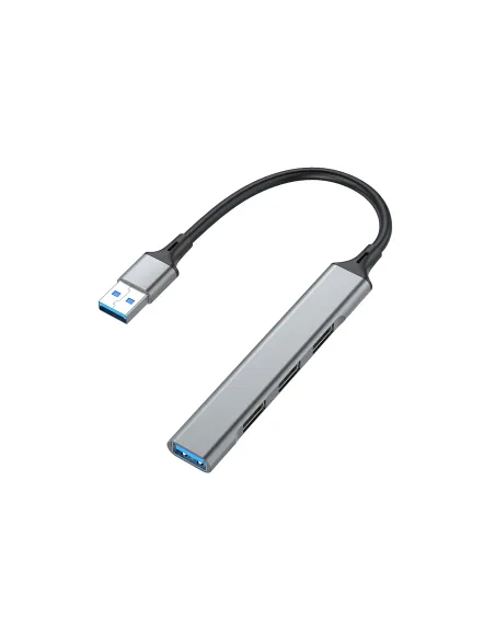 Equip 128960 hub de interfaz USB 3.2 Gen 1 (3.1 Gen 1) Type-A 5000 Mbit s Negro, Gris