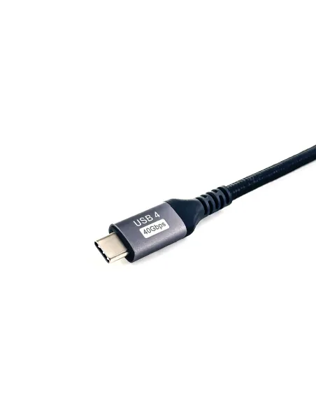 Equip 128381 Cable USB 4 Gen 3 C a C, M M, 1,2m, PD3.1 240W, 8K 60Hz, 40Gbps, Negro