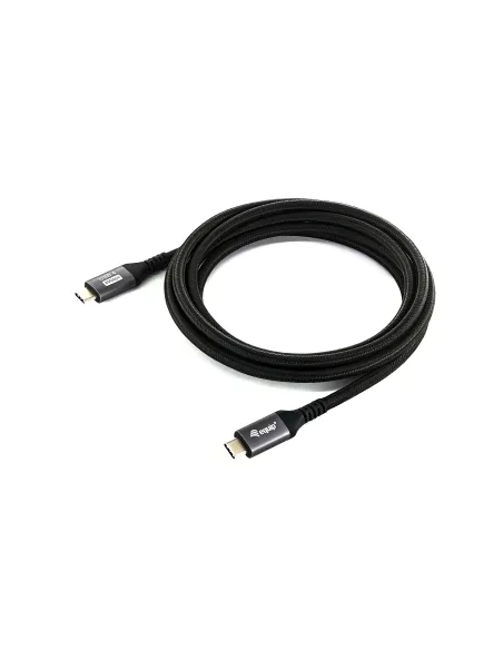 Equip 128382 Cable USB4 Gen 2x2 C a C, M M, 2,0 m, PD 100 W, 4K 60 Hz, 20 Gbps, negro